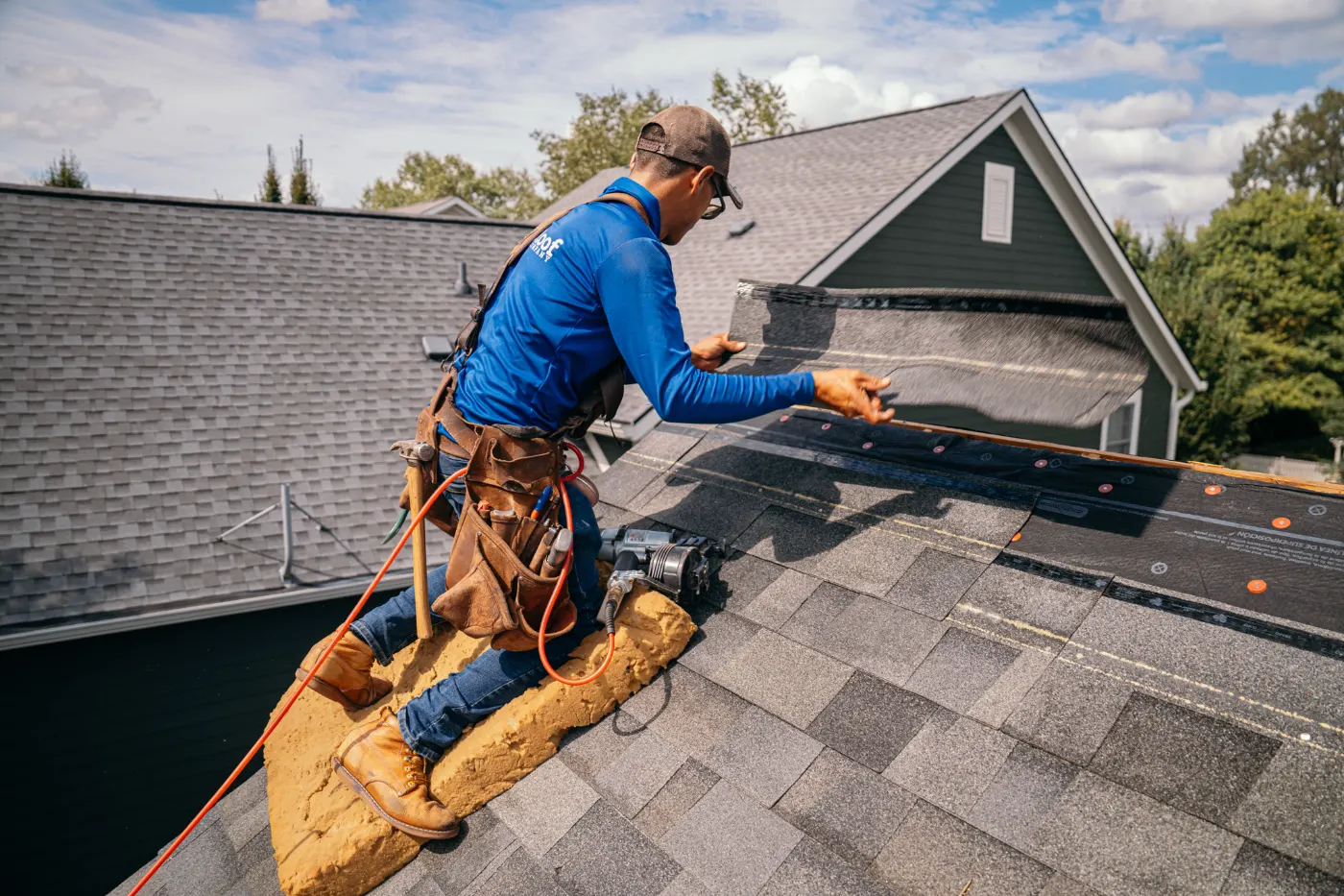 Flashing and seam work in Medora